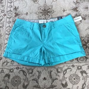 Cute Aqua Cotton Shorts